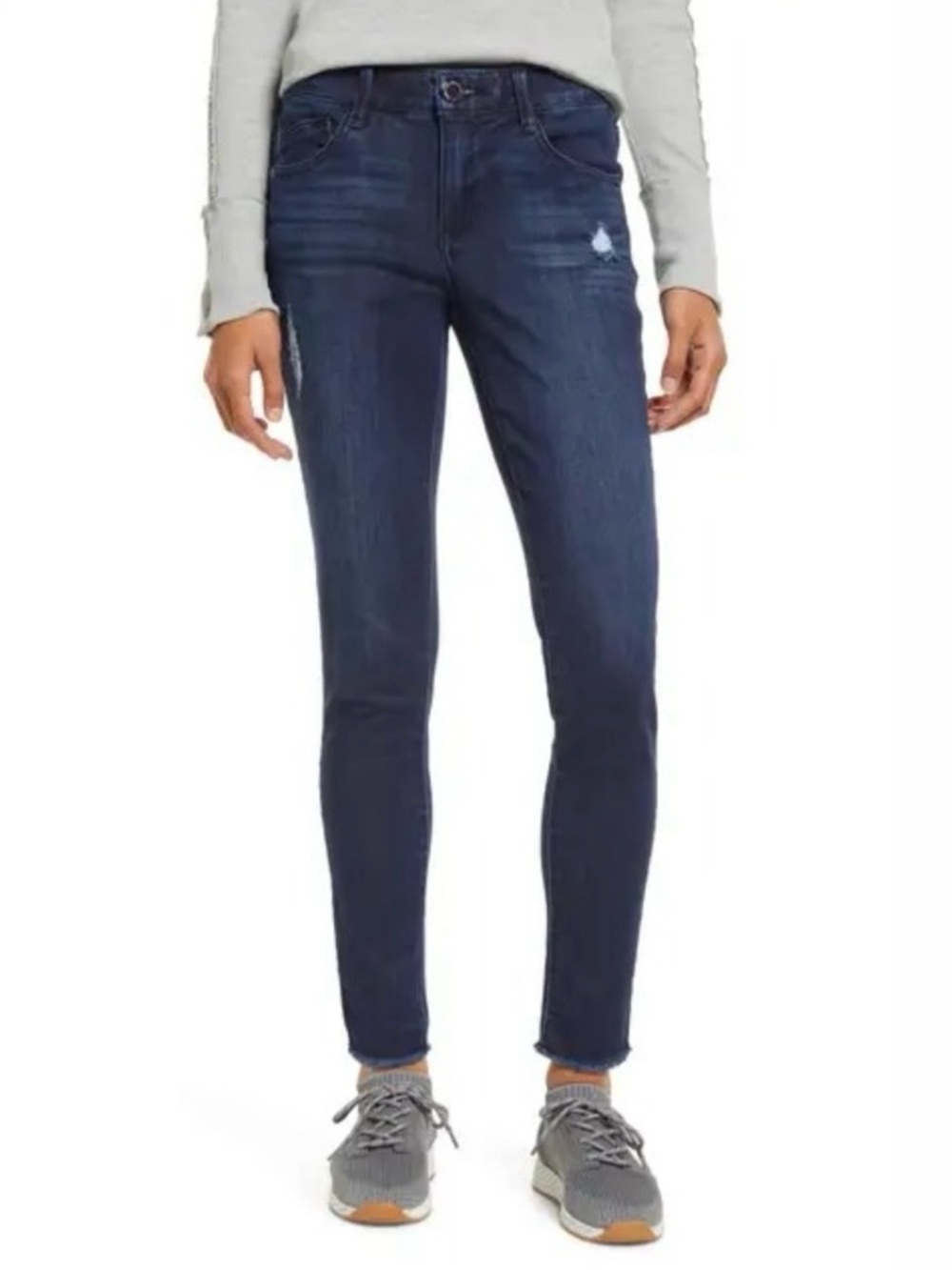 Wit & Wisdom Mid-rise Skinny Jean with Frayed Hem Size 12